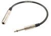 Premium 1/4 inch 6.3mm TS Female to Male Mono Short Audio Extension Cable