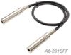 16inch 1/4" (6.3mm) Stereo Female/Female Audio Coupler Cable