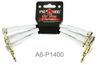 4-Pack Pig-Hog 6in 1/4" 90-Degree Mono TS Male/Male, 8mm/OD, White