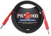 1/4" Male/Male Pig-Hog 8mm/OD 14-AWG wire Speaker Cable