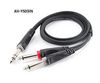 3ft TRS 1/4" Male to Dual 1/4" TS Male Plug Mixing Board Audio Insert Cable