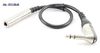1ft Rean 1/4 inch 6.3mm Right-Angle Male to Female Extension Stereo Audio Cable