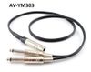 3ft 1/4" Mono Female to Dual 1/4" Mono Male Guitar Cable Splitter