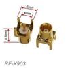 MCX Female PCB Mount 50ohm Gold-Plated Brass RF Connectors