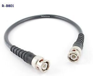 1ft BNC RG8/U Mini 50-Ohm Coax Male/Male Premium Quality Antenna Cable