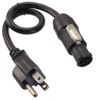 3ft 16-AWG Stage Lighting Fixture NEMA 5-15P to True1 Female PowerCon Cable
