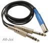 6ft 1/4" (6.3mm) Stereo 2-Male to 1/4" (6.3mm) Stereo Female Audio Joiner Cable