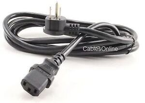 Flat Plug AC Power Cord, Flat Right-Angle NEMA 5-15P to IEC C13, 16 AWG