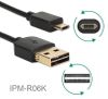 6ft Reversible USB-A Male to Reversible USB Micro-B Sync & Charger Cable, Black