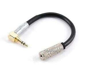 Right-Angle 3.5mm Stereo Male to Female Audio Extension Cable