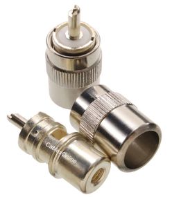 UHF PL-259 Male Solder Type RF Connectors for RG58 RG142 LMR195 Coax Wire