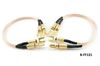 1ft Professional Grade 12AWG Bi-Wire Spade Plug Speaker Jumper Cable Set 1ft Professional Grade 12AWG Bi-Wire Spade Plug Speaker Jumper Cable Set