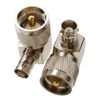 Right-Angle BNC Female to UHF PL259 Male RF Coaxial Adapter