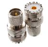 Mini-UHF Male to UHF SO239 Female RF Coaxial Adapter