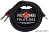 10ft Stereo Breakout Cable, 3.5mm TRS Stereo Male to Dual 1/4" TS Mono Male