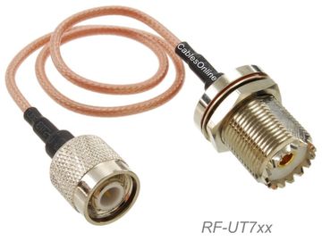 UHF Bulkhead Female to TNC Male RG316 Cable