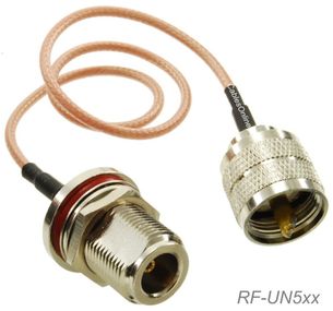 UHF PL259 Male to N Bulkhead Female RG316 Cable