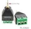 2.5mm TRS Male Jack to AV 3-Screw Terminal Block Connector 2.5mm TRS Male Jack to AV 3-Screw Terminal Block Connector