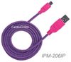 6ft Braided Hi-Speed USB A Male to Micro-B Male Device Cable, Purple/Pink 6ft Braided Hi-Speed USB A Male to Micro-B Male Device Cable, Purple/Pink