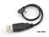 8" USB 2.0 A-Type Male to Micro-B Left Angle Male Charge/Sync Cable 8" USB 2.0 A-Type Male to Micro-B Left Angle Male Charge/Sync Cable