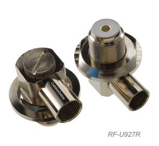 UHF SO-239 Female Bulkhead Twist-On Connectors for RG8/RG213/LMR400 Coax
