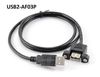 3ft USB 2.0 Extension Male to Female Molded Panel Mount External Port Cable 3ft USB 2.0 Extension Male to Female Molded Panel Mount External Port Cable