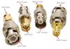 4-Pack SMA to BNC All Gender Combo 50&#937; Coaxial RF Adapter,