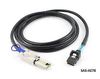 78" External SAS (SFF-8088) M to Internal Mini SAS (SFF-8087) M Round Cable 78" External SAS (SFF-8088) M to Internal Mini SAS (SFF-8087) M Round Cable