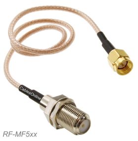 SMA Male to F Bulkhead Female RG316 Cable
