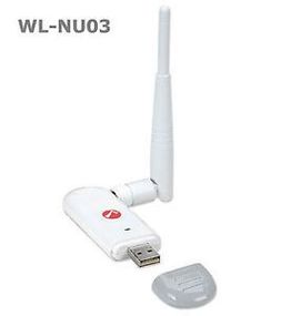 Wireless 150N USB Adapter w/ Detachable Antenna, White, Intellinet (524698)