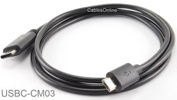 USB-3.1 Type-C Male to USB-2.0 Micro-B 5-Pin Male Cable