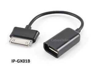 5" Samsung Galaxy Tablet 30-Pin to USB Female Port OTG Data Cable
