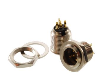 4-Pin Mini XLR Male Chassis Panel Mount