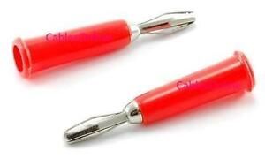 4mm Banana Plug Connector with Red Plastic Handle