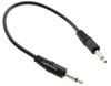 6ft 3.5mm Mono TS Male to Male Molded Shielded Black Audio Cable