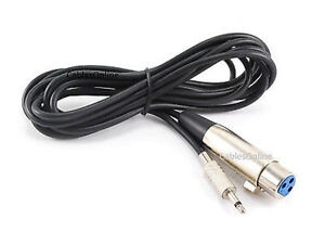 3.5mm Mono Plug to 3-Pin XLR Female Plug Audio Cable