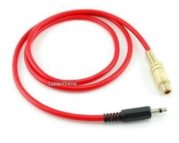 3.5mm Mono Male Plug to Single RCA Jack Audio/Video UltraFlex Red Cable