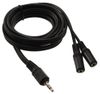 6ft 3.5mm Stereo 1 Male to 2 Female Audio Y Splitter