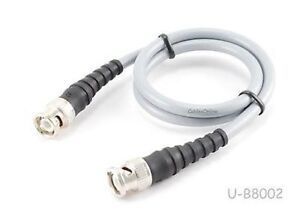 2ft RG-8/U Mini Coax BNC Male/Male Grey 50-ohm Antenna Cable