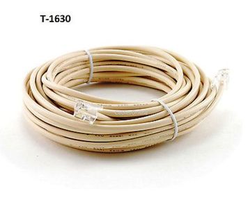 30ft 6C Round RJ11/RJ12 Telephone Wire Cable / Cord