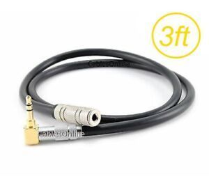 3ft Right-Angle 3.5mm Stereo Male to Female Audio Extension Cable