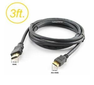 3ft High Speed Mini-HDMI to HDMI Cable Type-C to Type-A