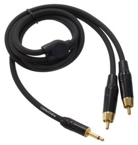 3ft Premium Mono 3.5mm Male to Dual RCA Male Y Audio Cable