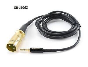 6ft 3.5mm TRS Plug to 3-Pin XLR Male iPhone, Smartphone to PA Speaker Cable