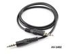 2ft 3.5mm (1/8") Stereo 4-Pole TRRS Male to Male Cable