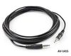 15ft 3.5mm (1/8") Stereo 4-Pole TRRS Male to Male Cable