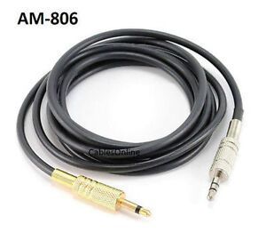 6ft 3.5mm Stereo Male to 3.5mm Mono Male Audio Cable