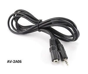 6ft 3.5mm Stereo Female to 2.5mm Stereo Male Audio Speaker/Headset Adapter Cable
