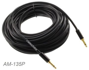 35ft Premium 3.5mm Mono TS Audio Male to Male Shielded Cable