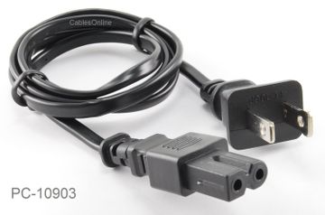 3 ft. 2-Prong Figure-8 Polarized Replacement Power Cord